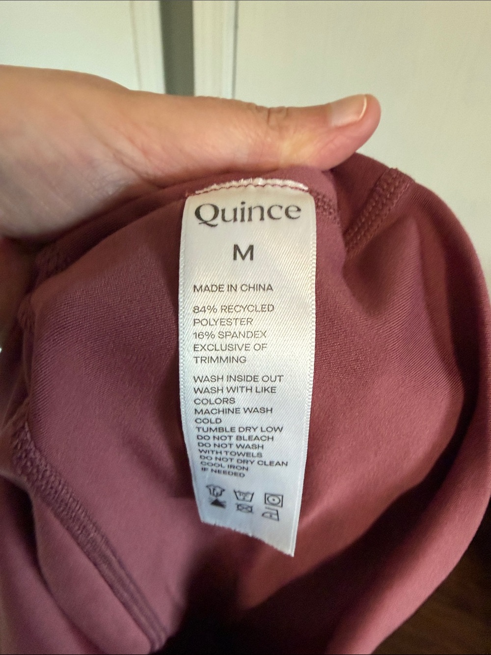 Quince Ultra-Form High-Rise Leggings Merlot Size Medium - Picture 7 of 7